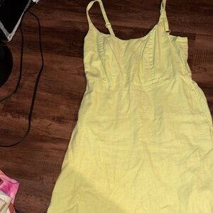 Old Navy Yellow Midi Dress